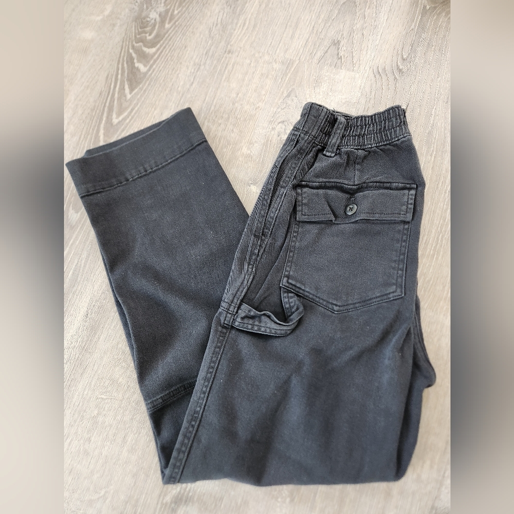 gap size 0 high-rise, straight leg utility pant